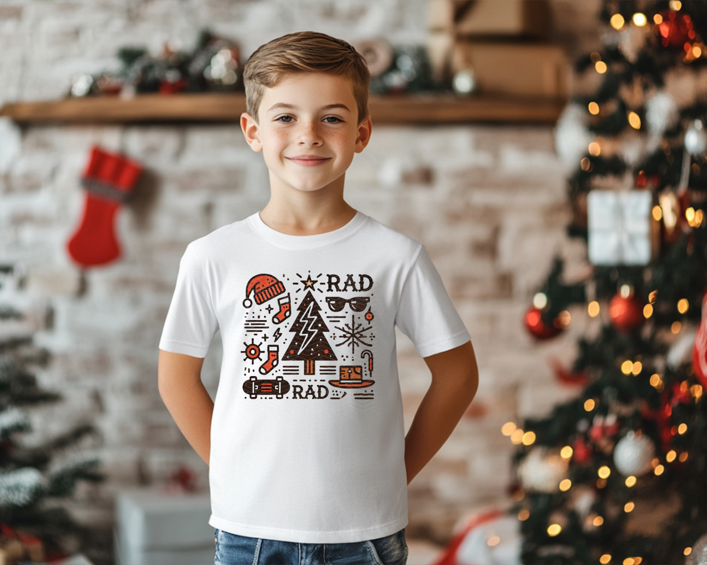 Rad Christmas Collage DTF TRANSFER