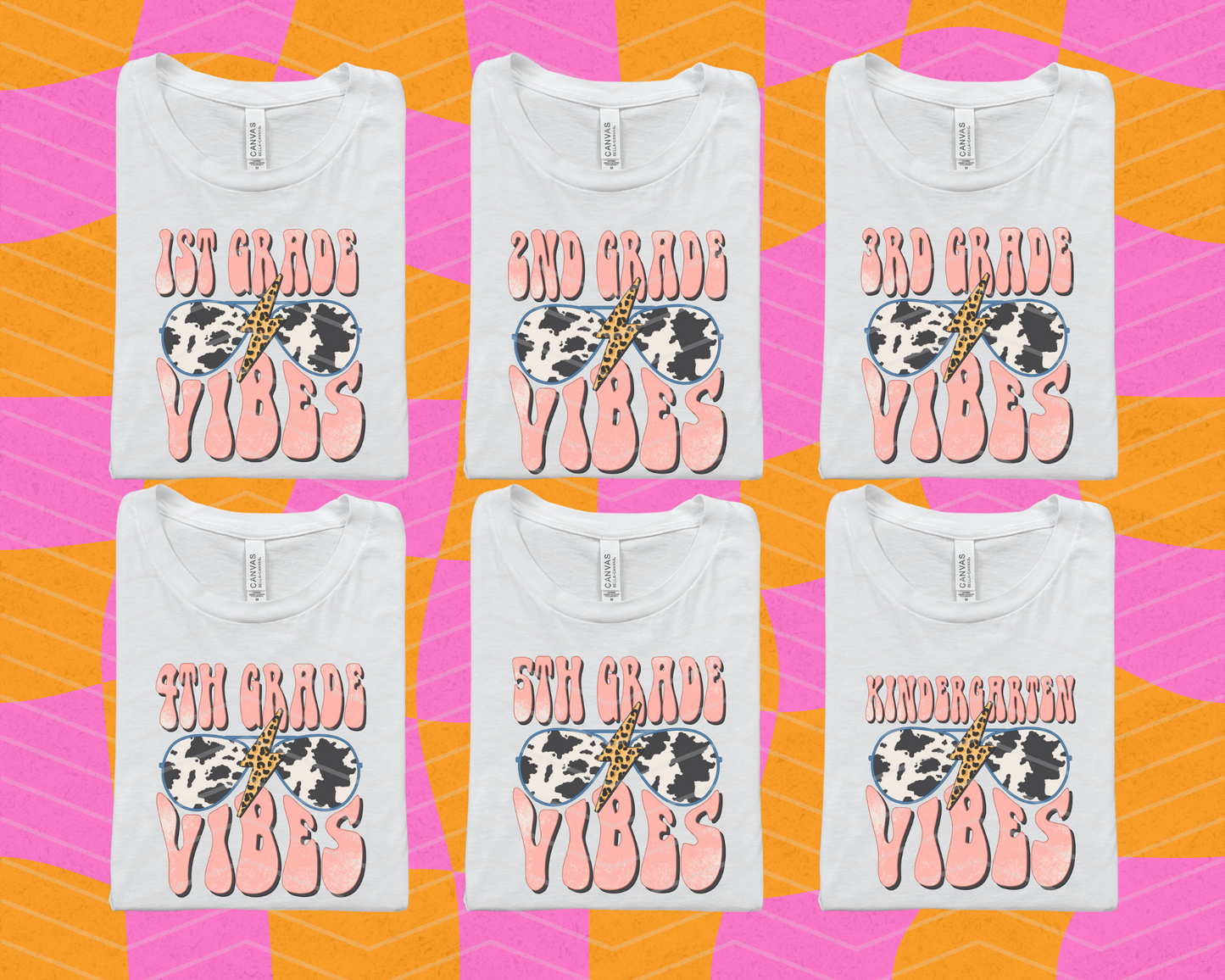 Retro Cow Print Shades Grades DTF TRANSFER