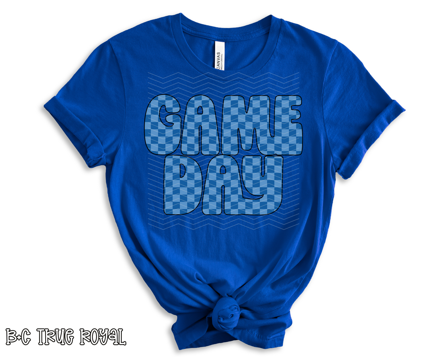 Retro Game Day Checkered | Multiple Colors | DTF TRANSFER