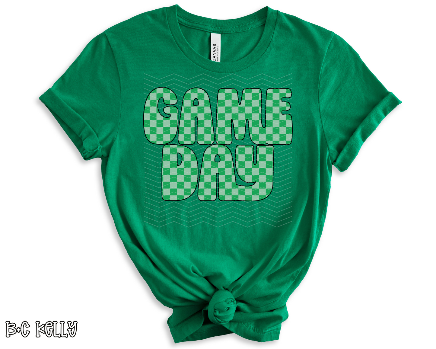 Retro Game Day Checkered | Multiple Colors | DTF TRANSFER