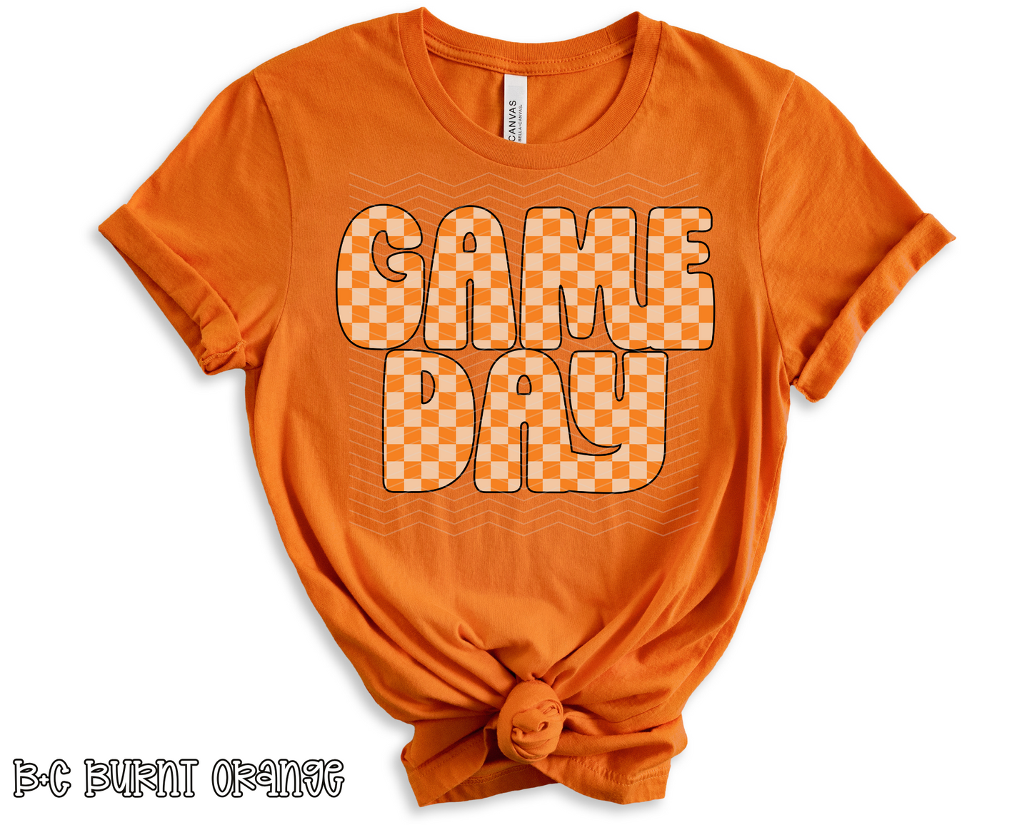 Retro Game Day Checkered | Multiple Colors | DTF TRANSFER