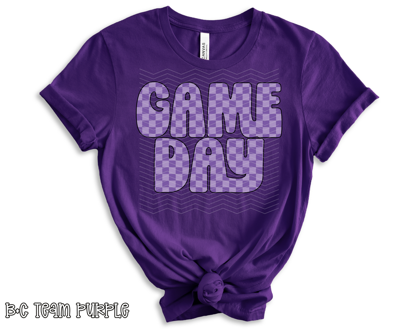 Retro Game Day Checkered | Multiple Colors | DTF TRANSFER