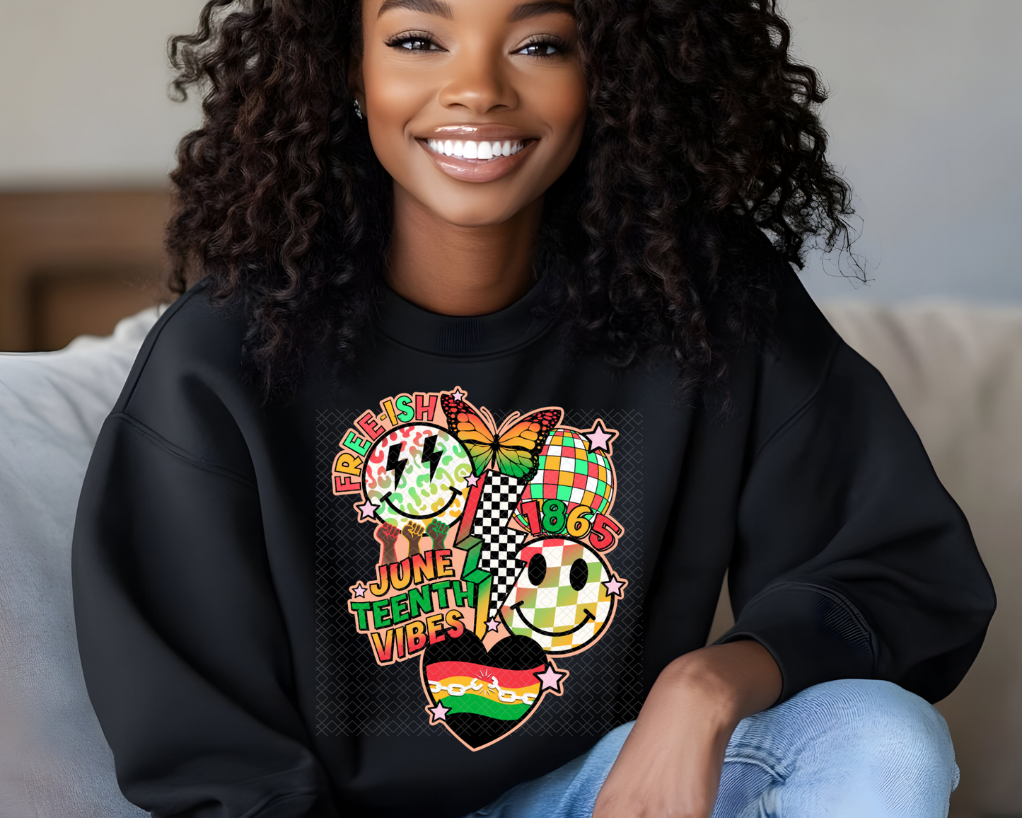 Retro Juneteenth Collage DTF TRANSFER