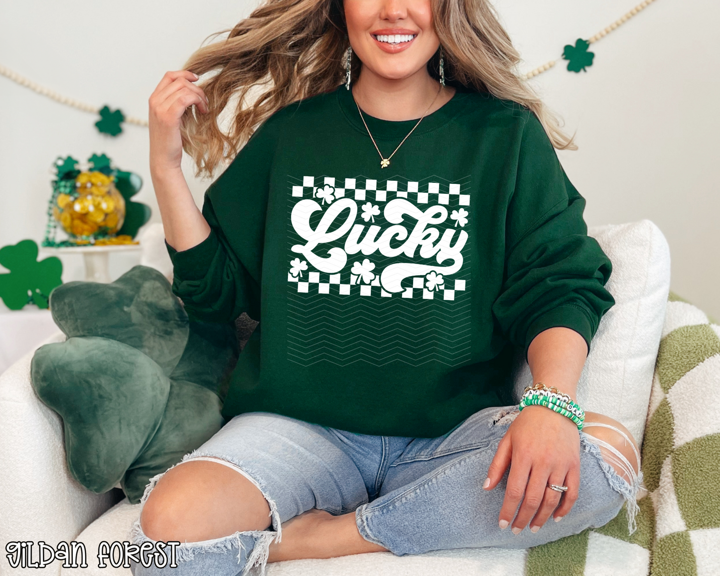 Retro Lucky | 2 Colors | DTF TRANSFER