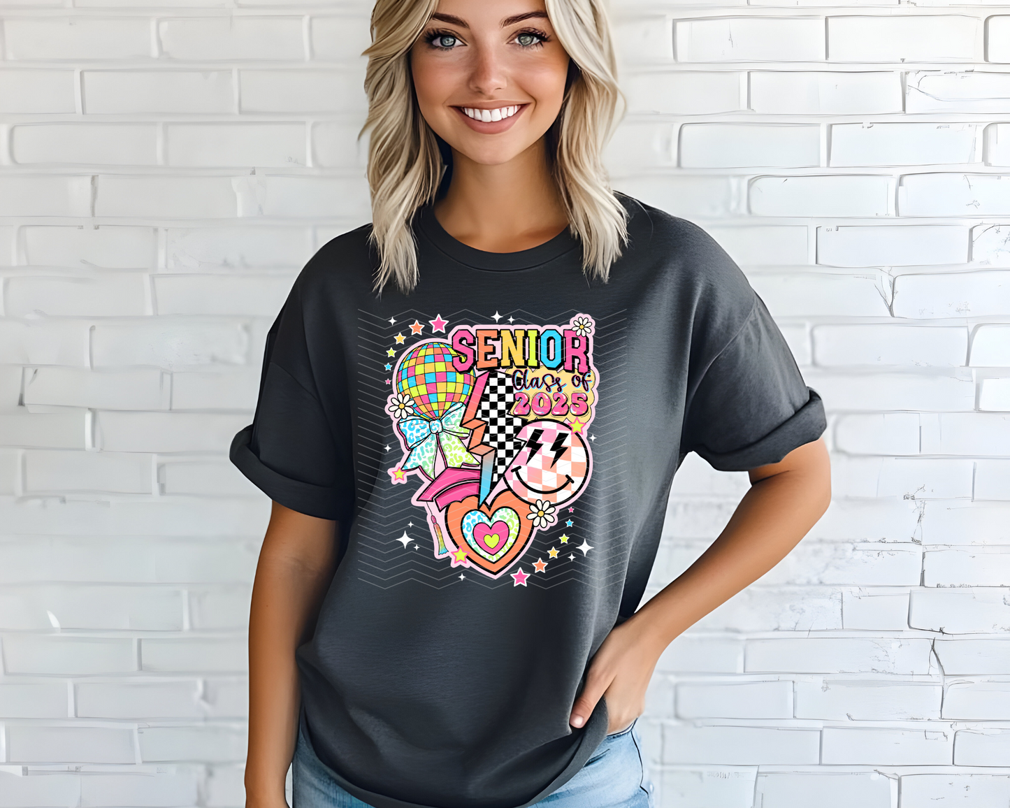 Retro Senior Collage | 2 Colors | DTF TRANSFER