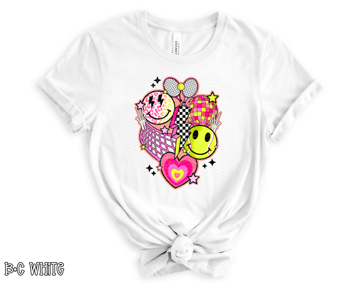 Retro Tennis Collage | 2 Options | DTF TRANSFER