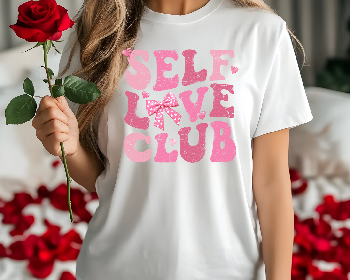 Self Love Club retro DTF TRANSFER