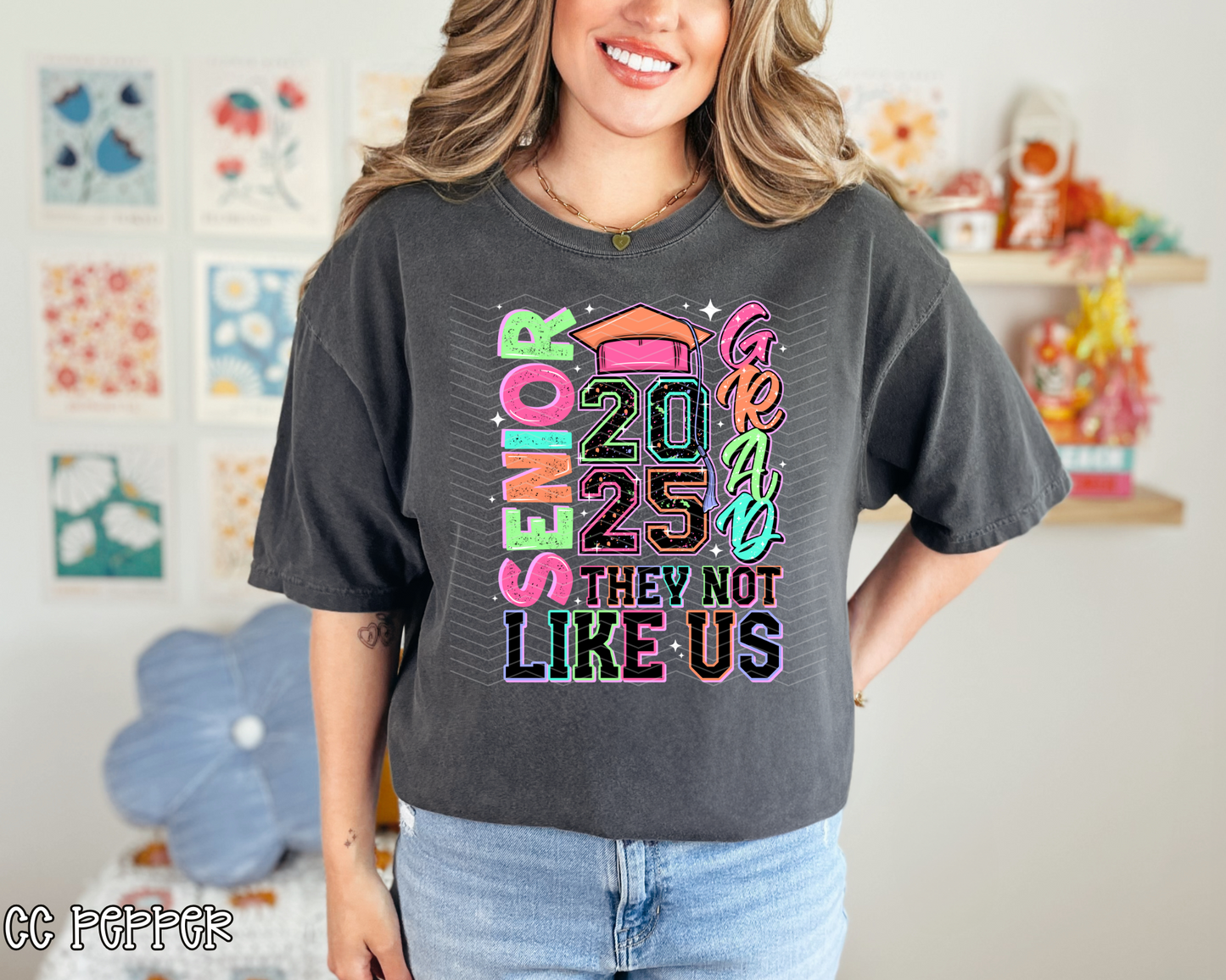 Senior 2025 They Not Like Us | 2 Colors | DTF TRANSFER
