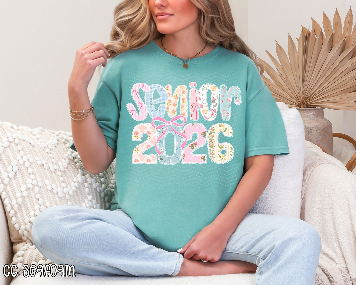 Senior 2026 Preppy Floral DTF TRANSFER