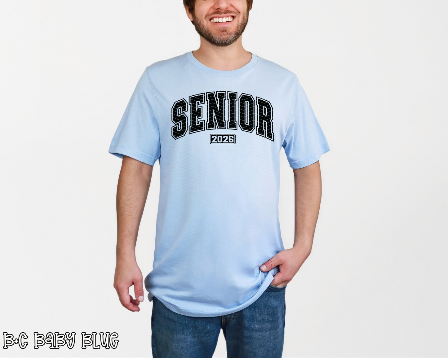 Senior 2026 Varsity Black DTF TRANSFER