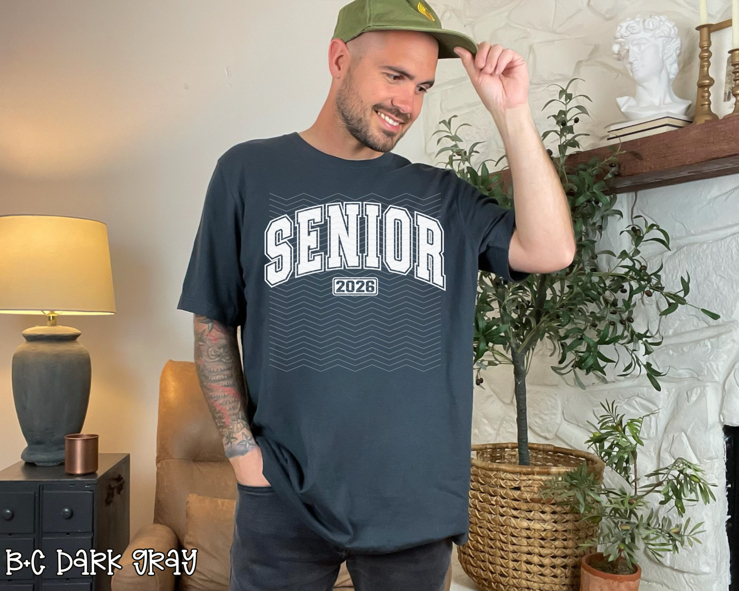 Senior 2026 Varsity White DTF TRANSFER