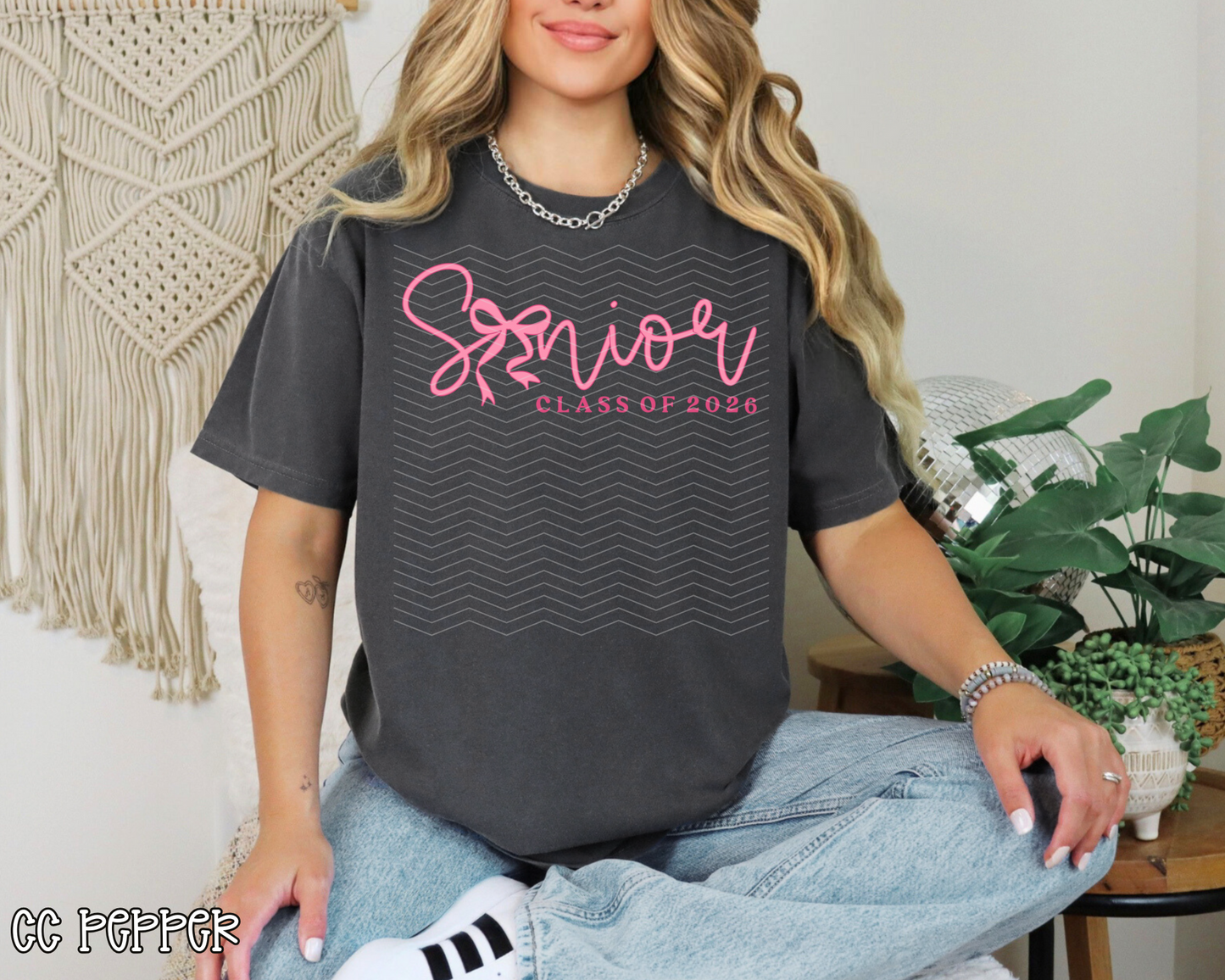 Senior Class of 2026 Coquette Pink Front DTF TRANSFER