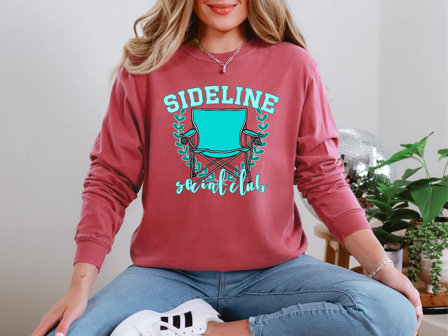 Sideline Social Club Teal DTF TRANSFER