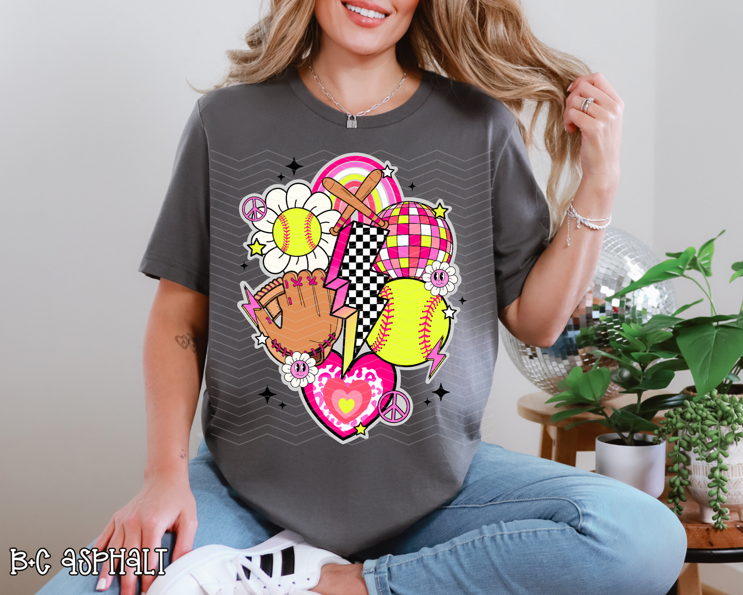 Softball Collage | 6 Colors | DTF TRANSFER