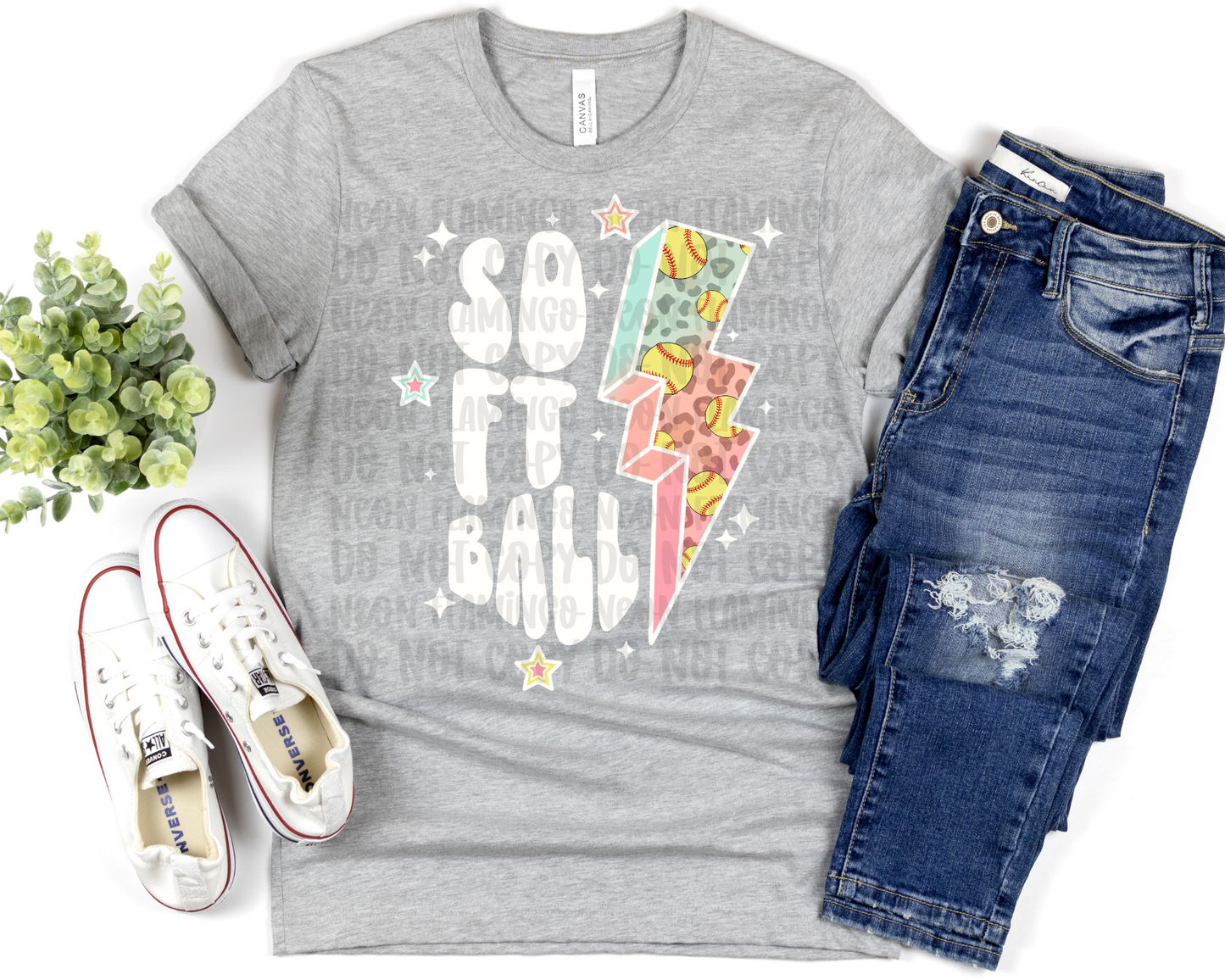 Softball Cream Grunge