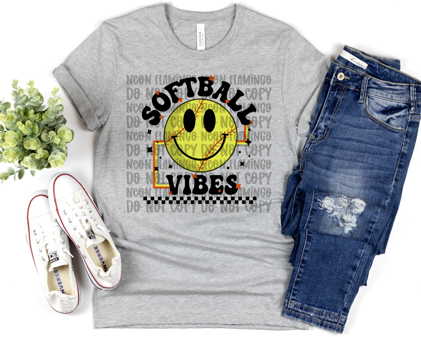 Softball Vibes Black