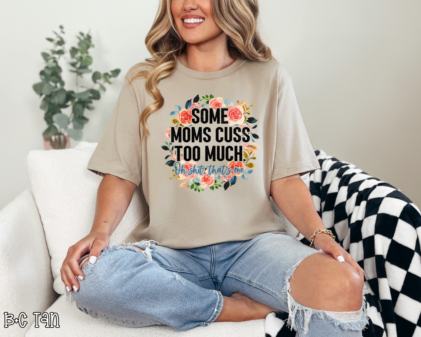Some Moms Cuss Too Much Floral DTF TRANSFER