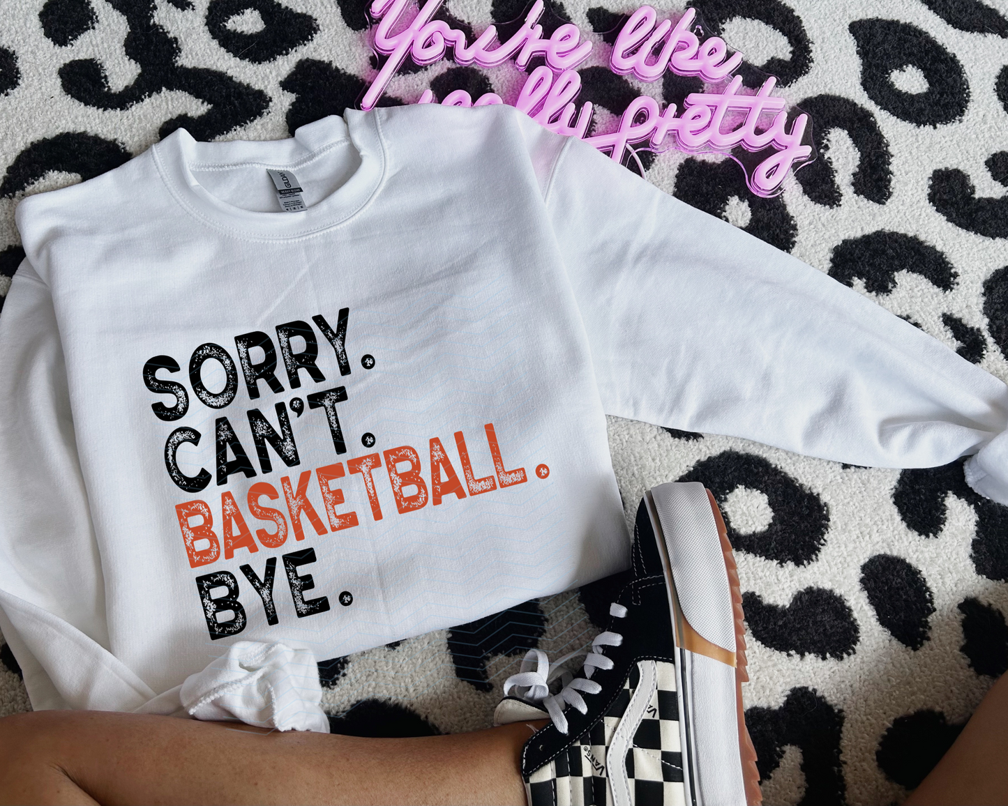 Sorry Cant Basketball Bow
