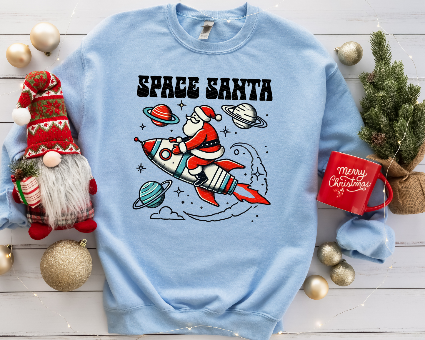 Space Santa DTF TRANSFER