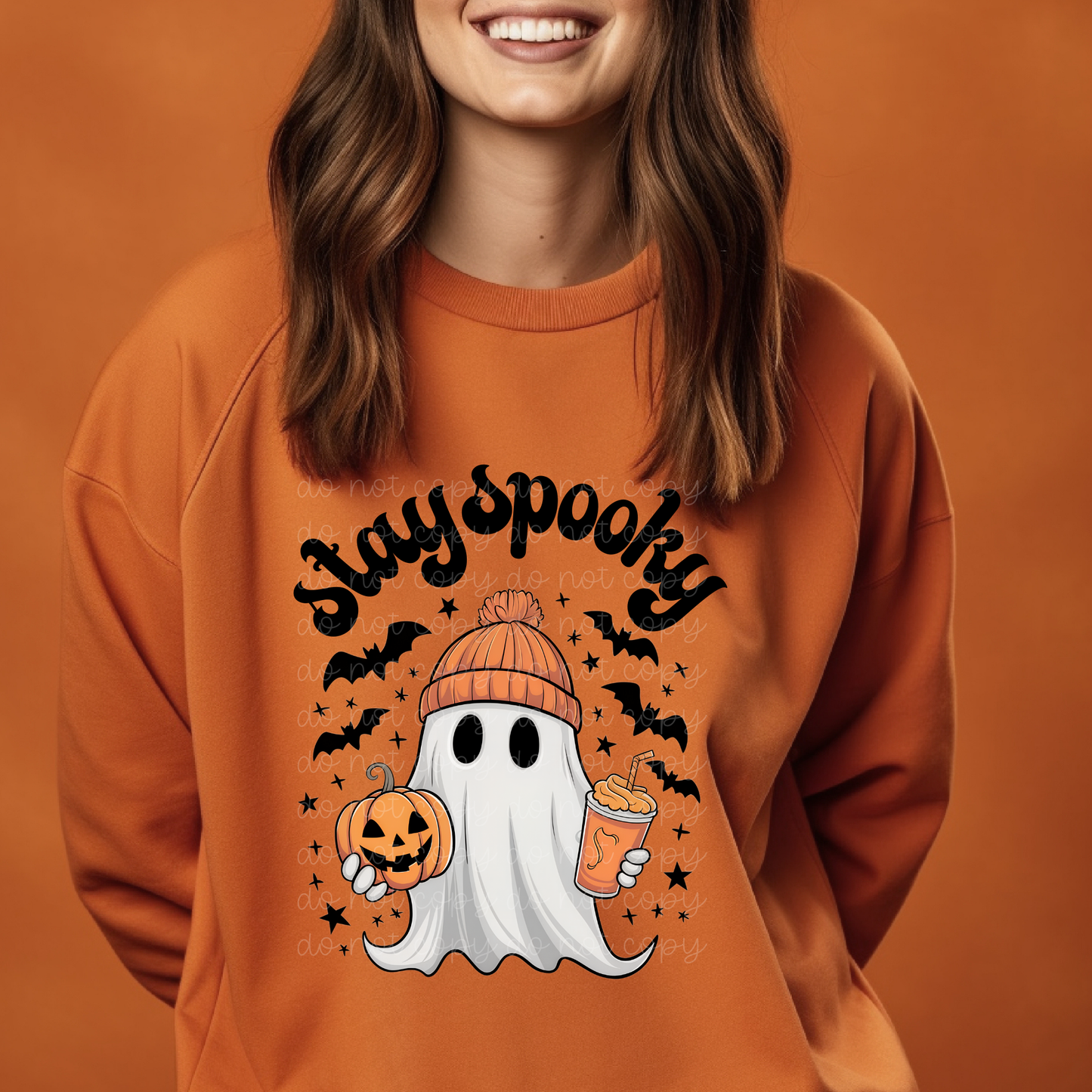 Stay Spooky ghost beanie
