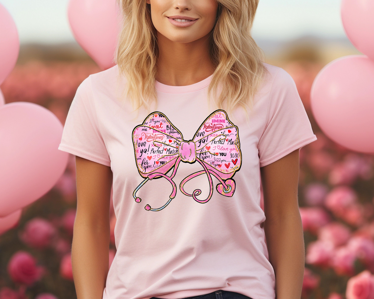 Stethoscope Bow DTF TRANSFER