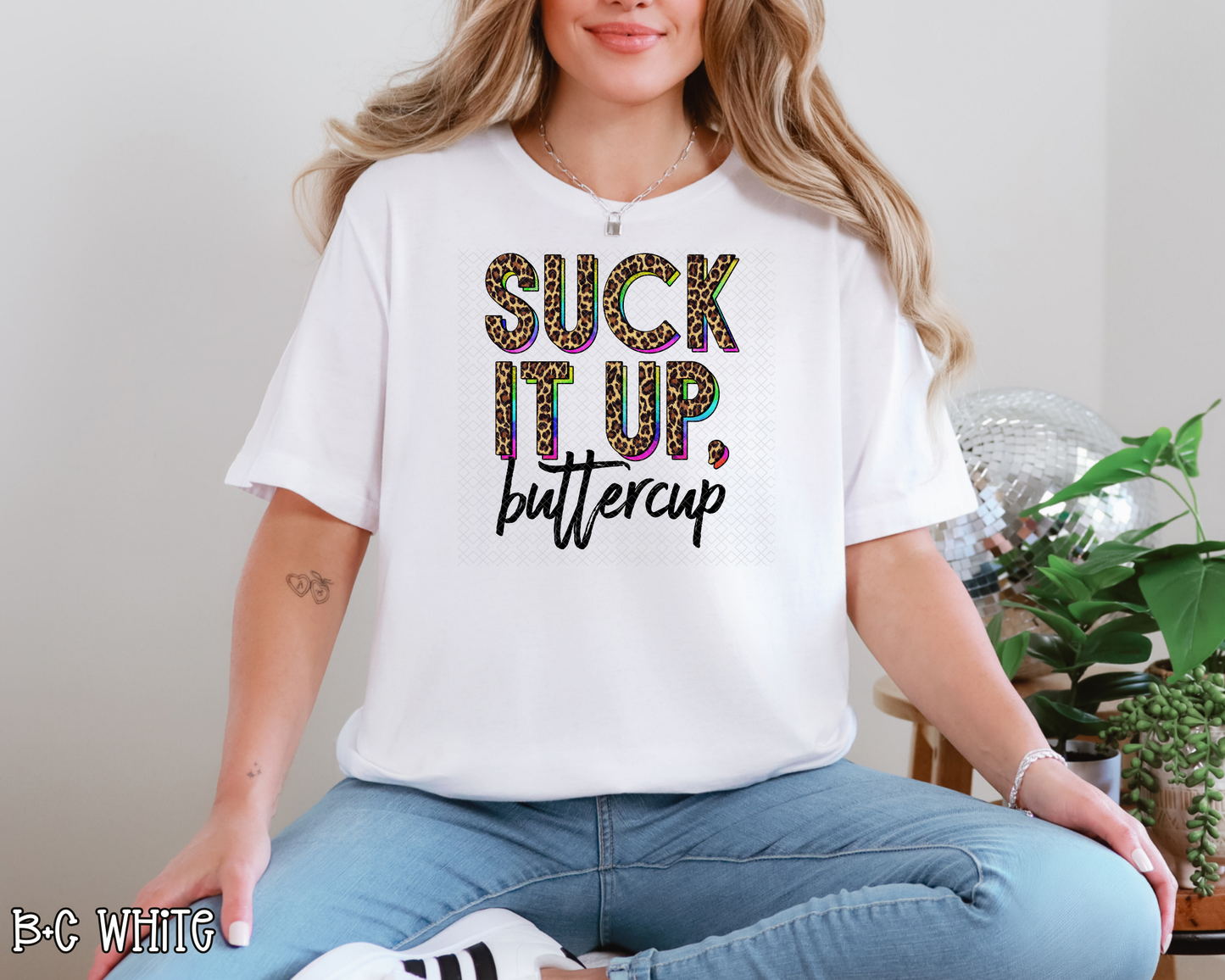 Suck It Up Buttercup Leopard DTF TRANSFER