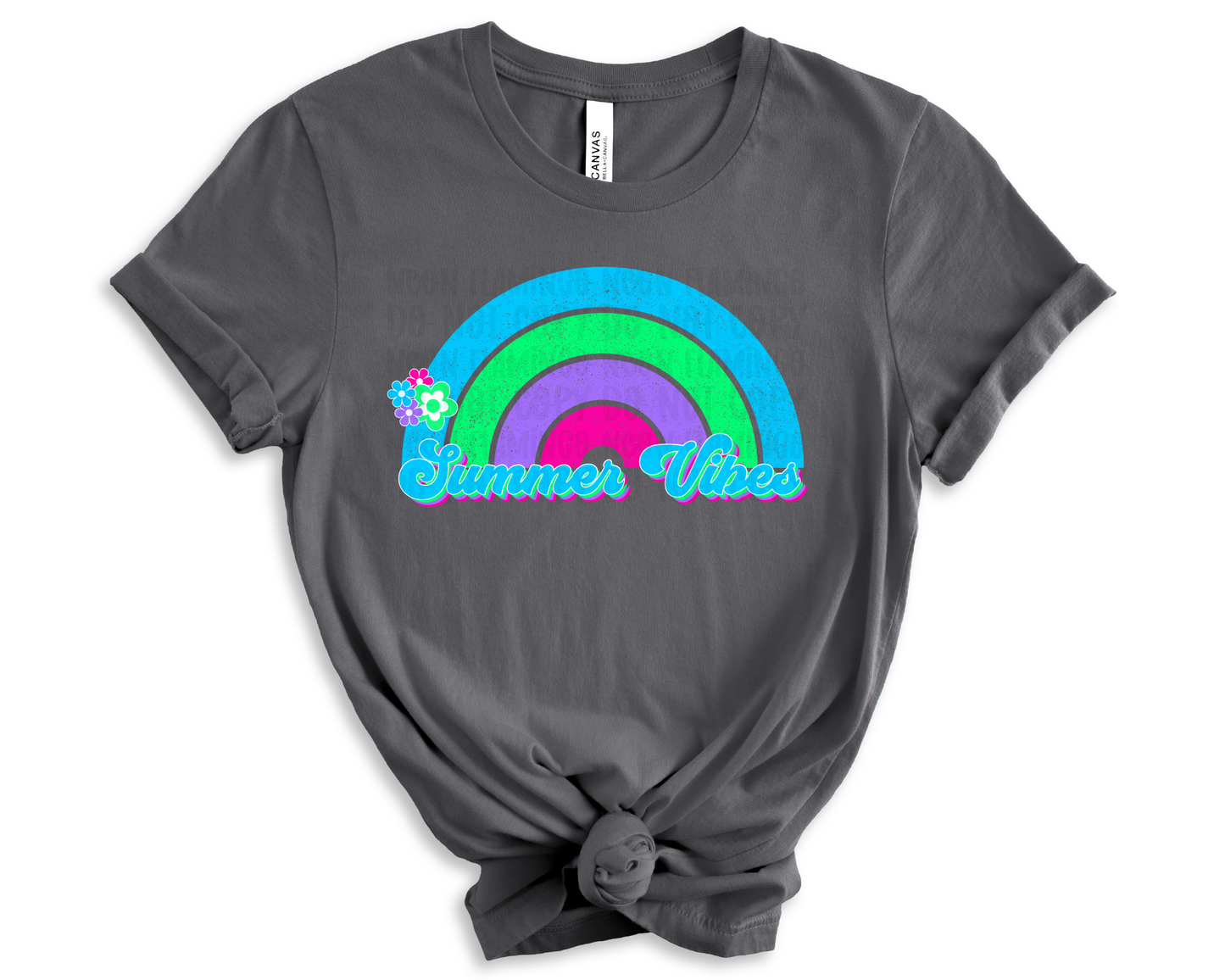 Summer Vibes Retro Rainbow