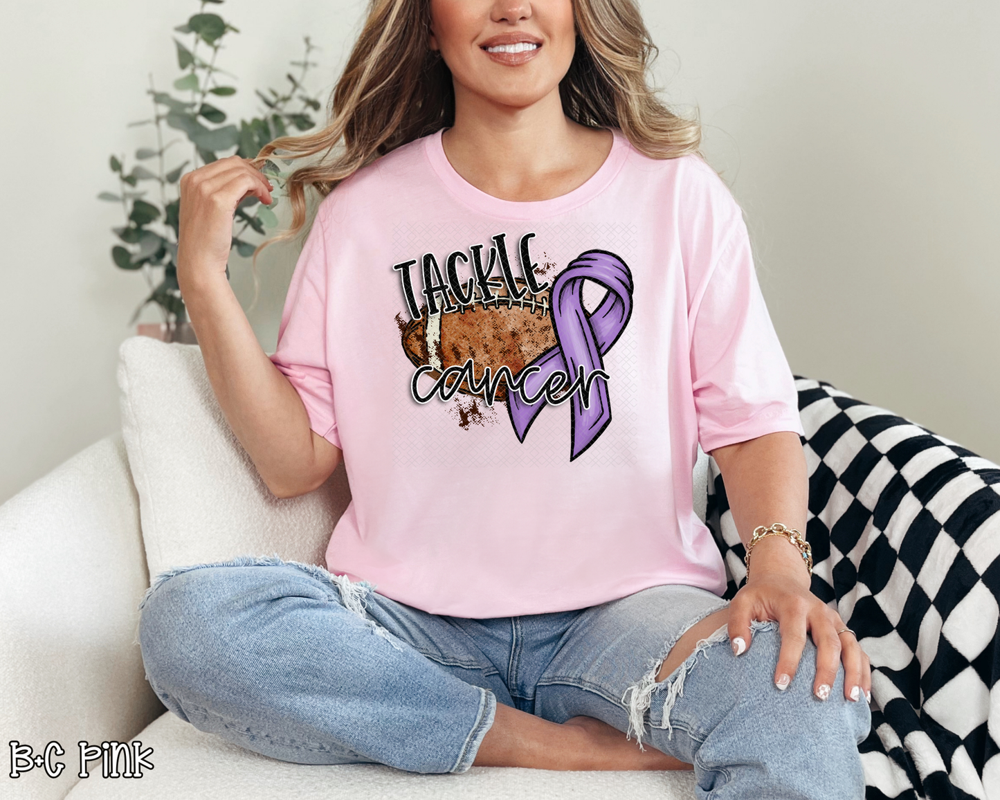 Tackle Cancer Purple DTF TRANSFER