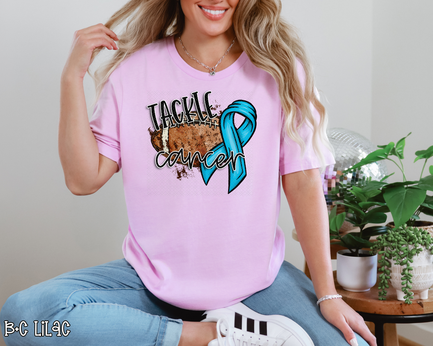 Tackle Cancer Turquoise DTF TRANSFER
