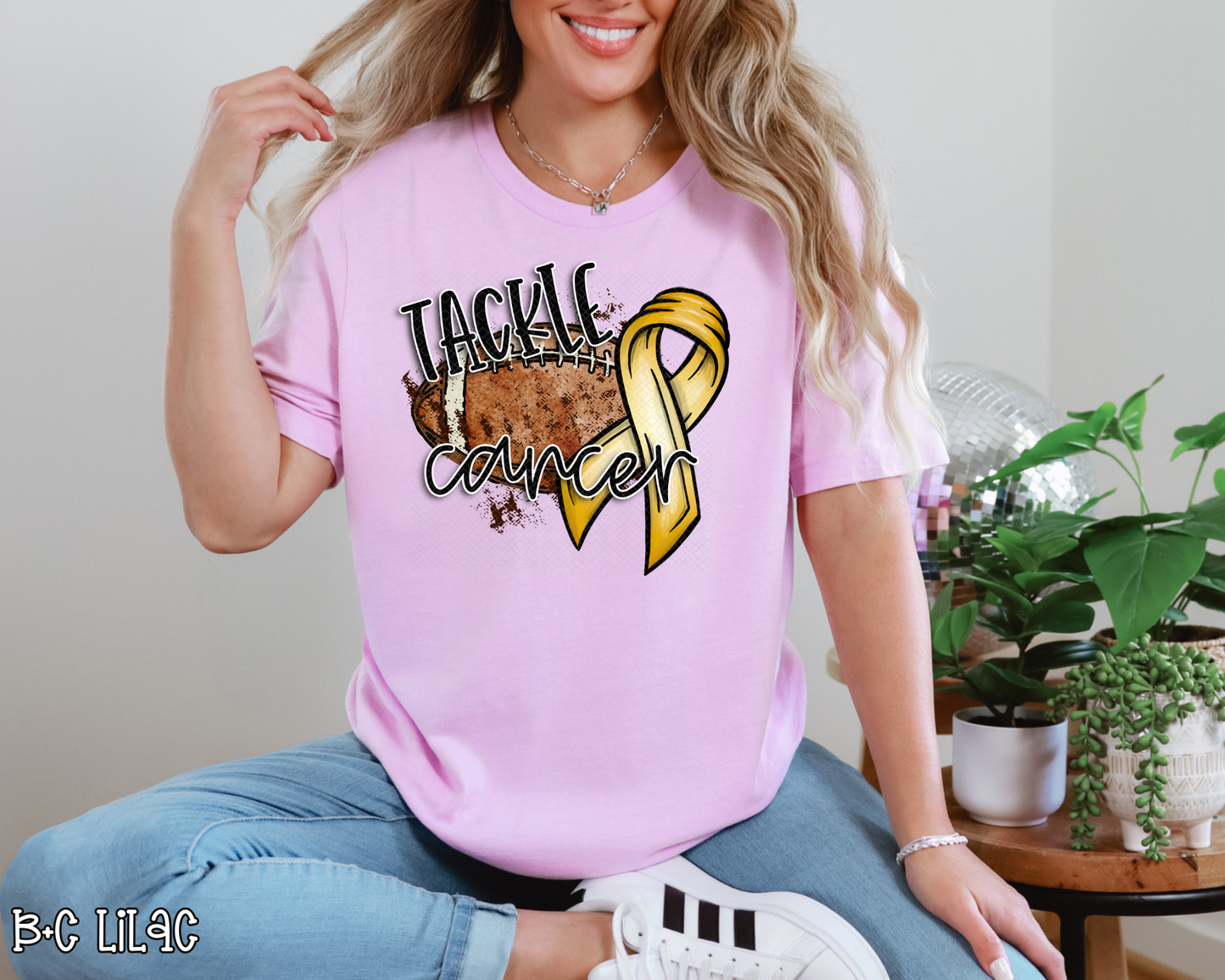 Tackle Cancer Yellow DTF TRANSFER
