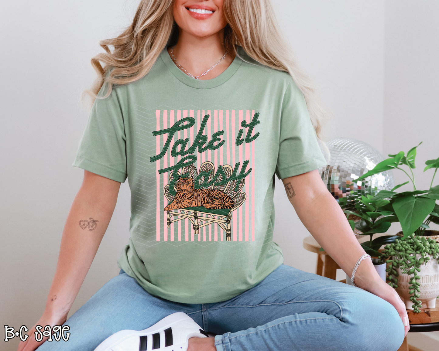 Take it Easy Tiger DTF TRANSFER