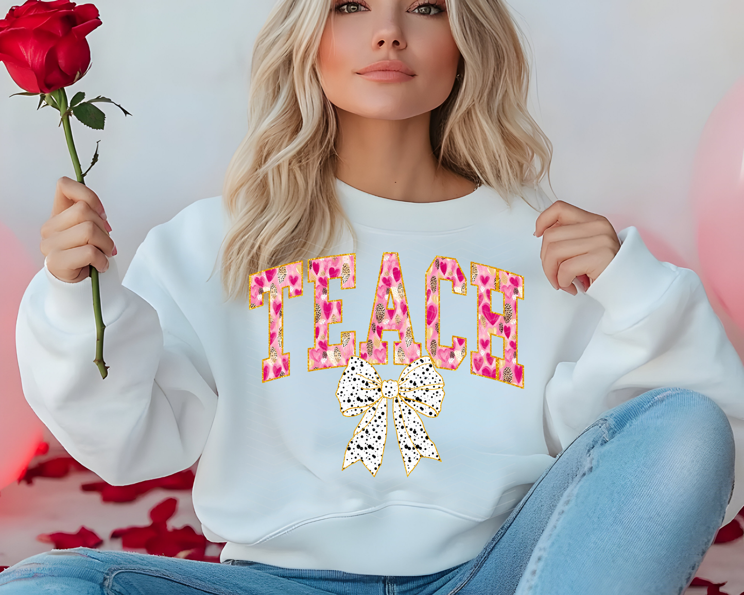 Teach brushstroke DTF TRANSFER