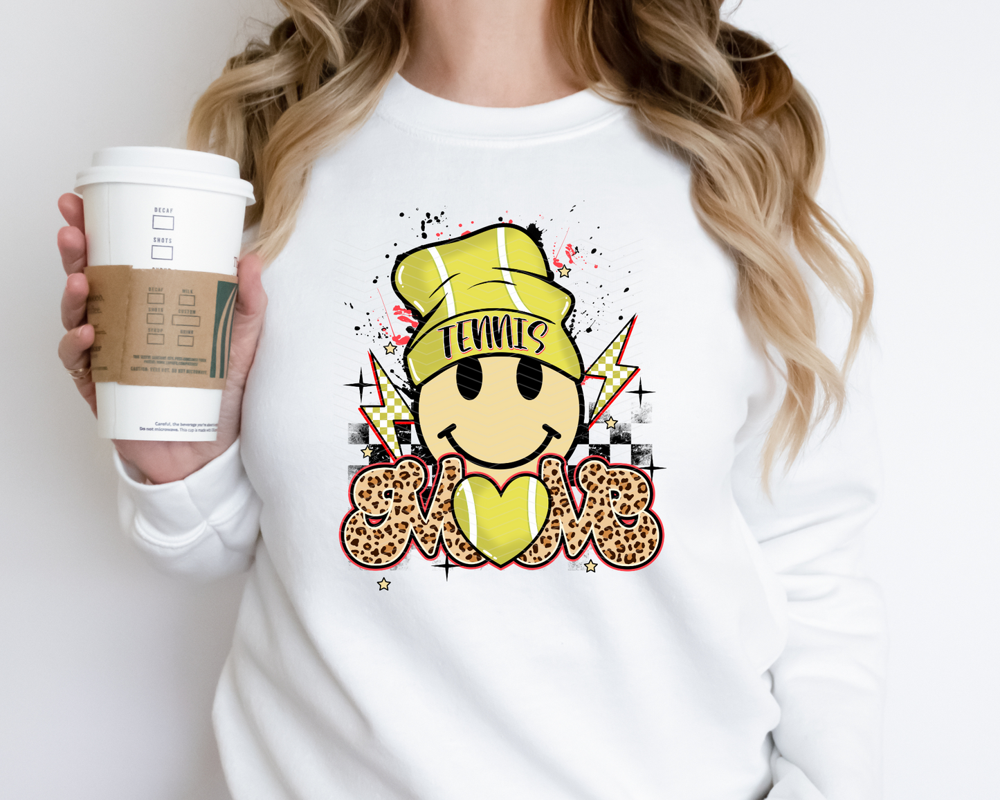 Tennis Mom Smiley | 2 Options | DTF TRANSFER