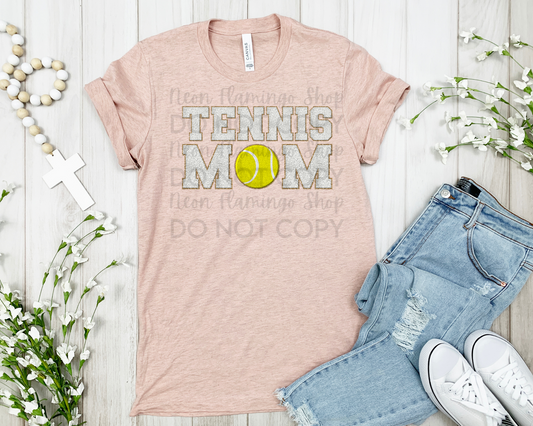 Tennis Mom faux patch