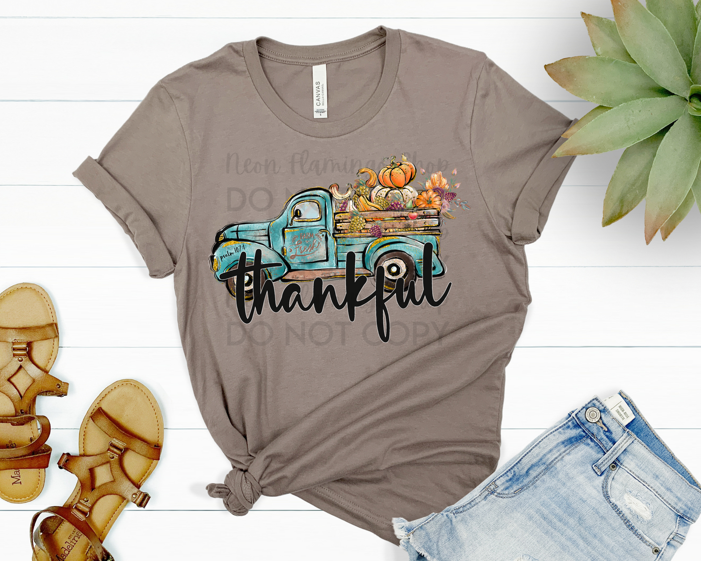 Thankful Truck DTF TRANSFER