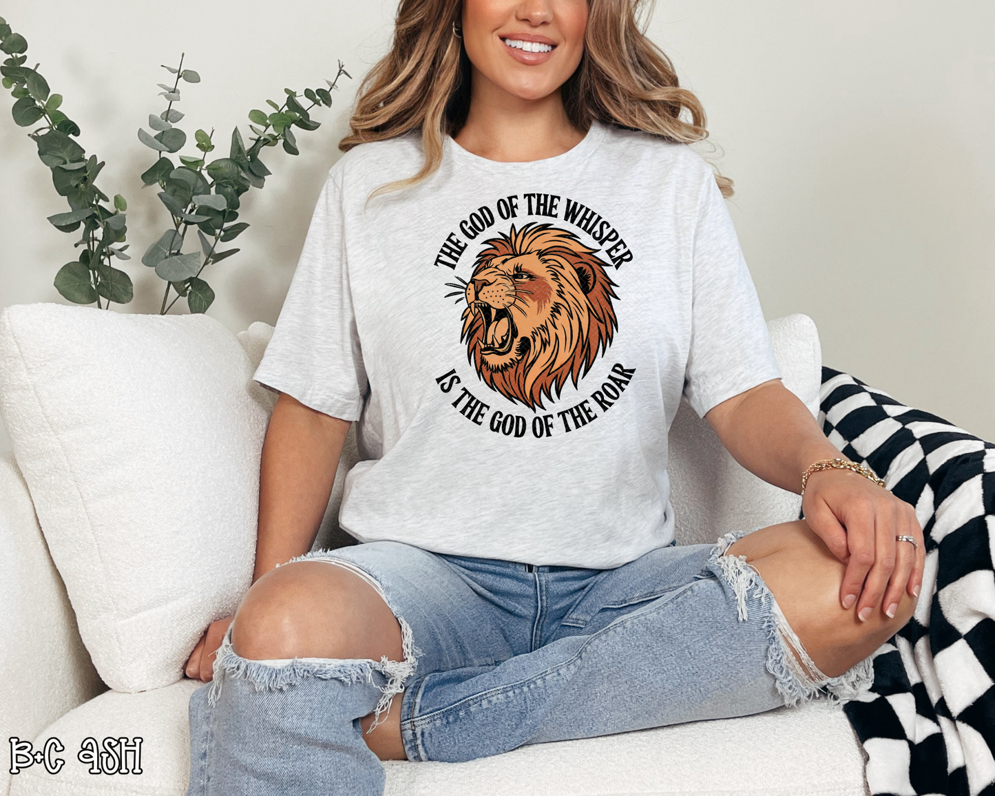 The God of the Whisper Is The God of the Roar black DTF TRANSFER