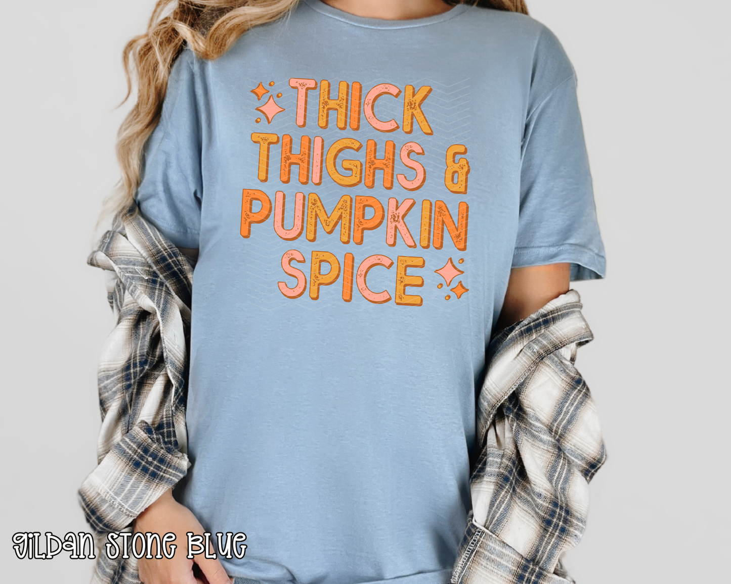 Thick Thighs & Pumpkin Spice DTF TRANSFER