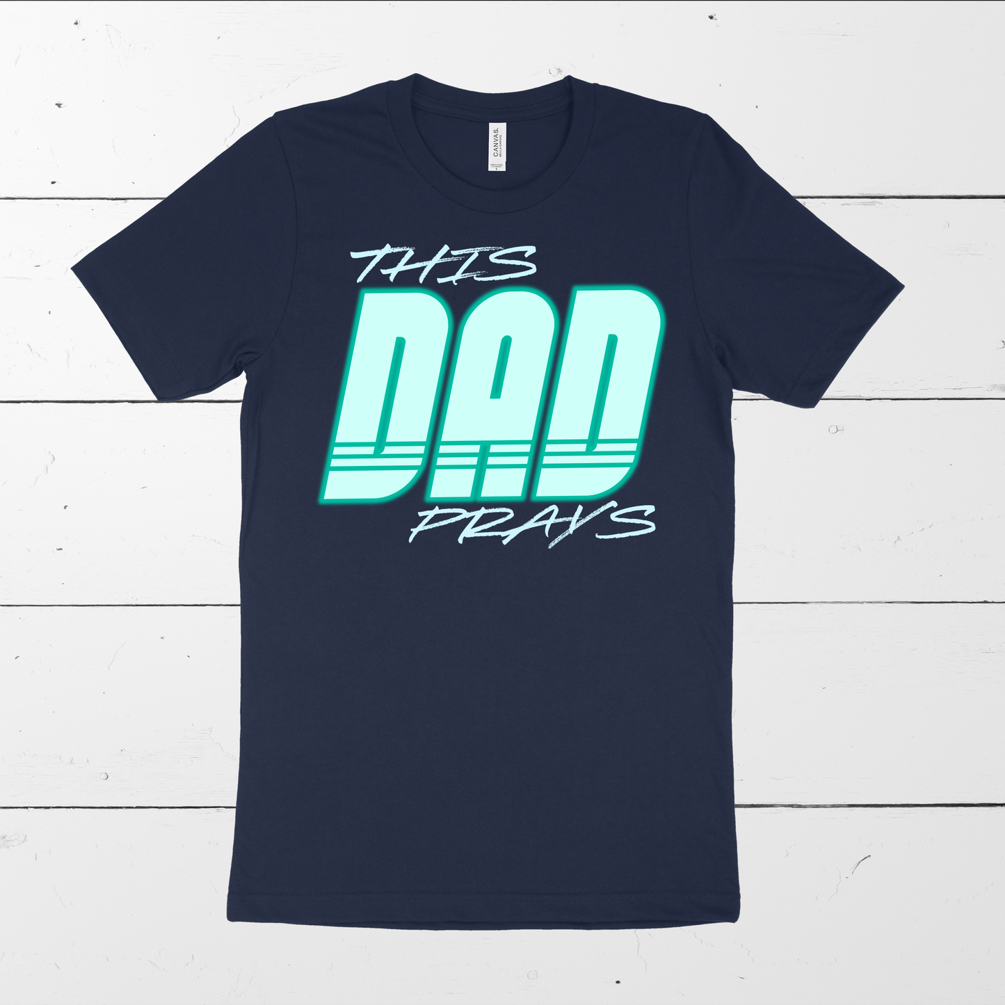 This Dad Prays Neon DTF TRANSFER