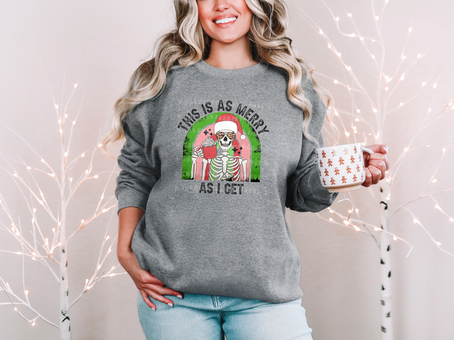 This Is As Merry As I Get Skellie DTF TRANSFER