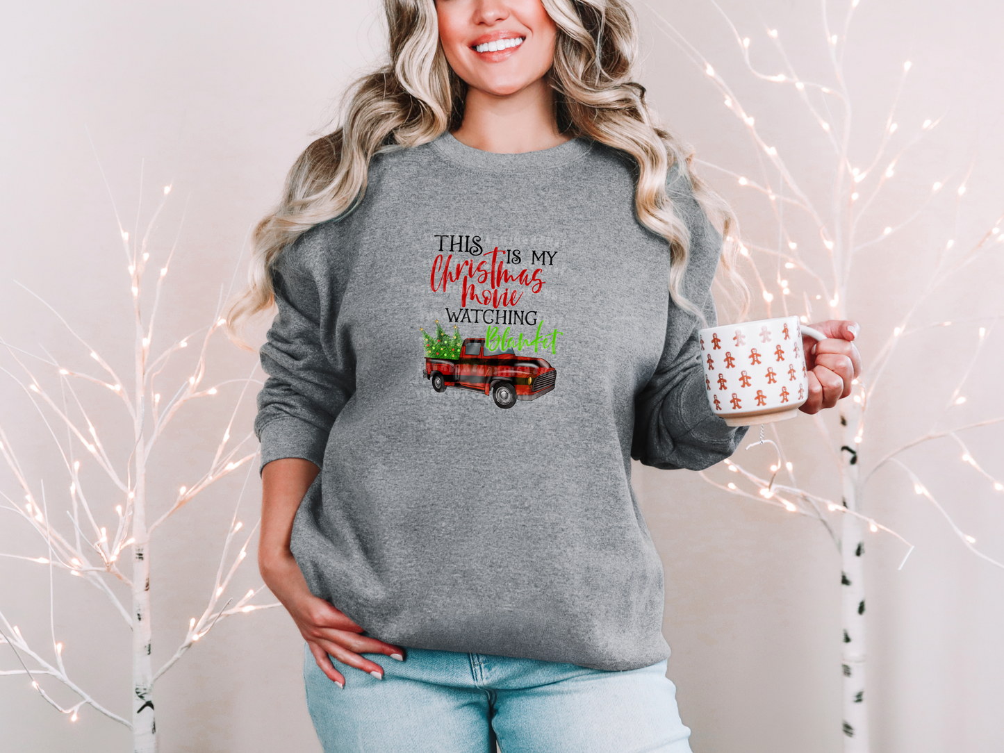 This Is My Christmas Movie Watching Blanket DTF TRANSFER