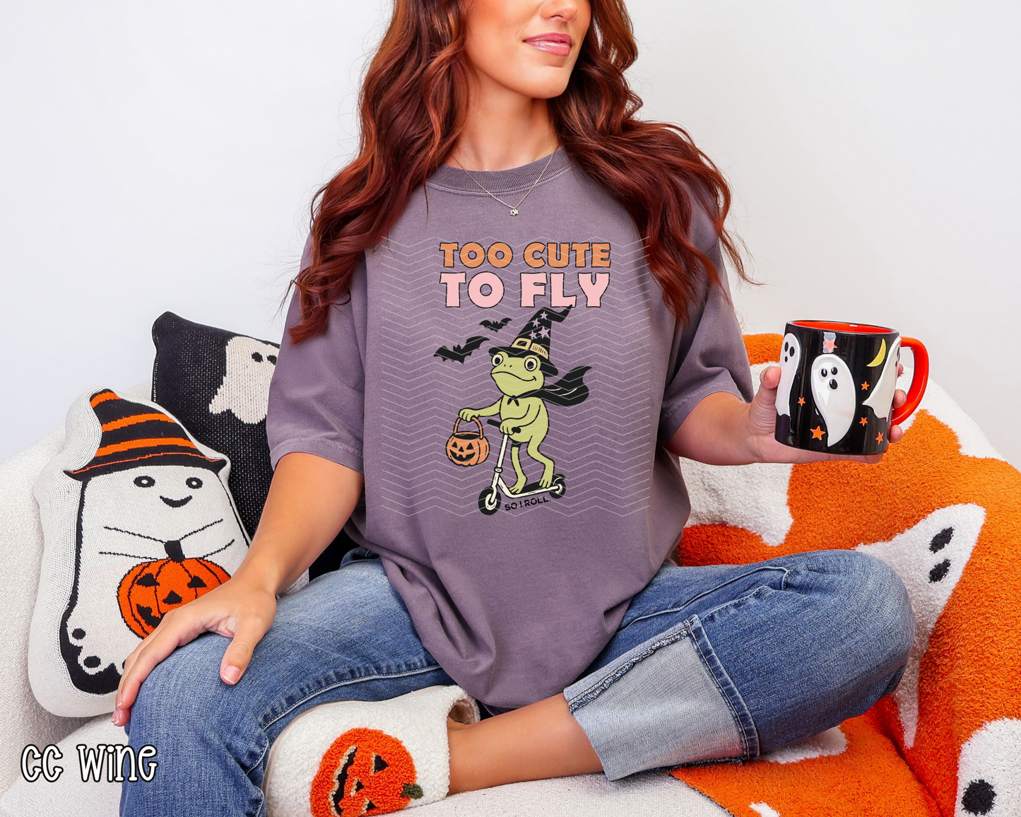 Too Cute To Fly So I Roll DTF TRANSFER