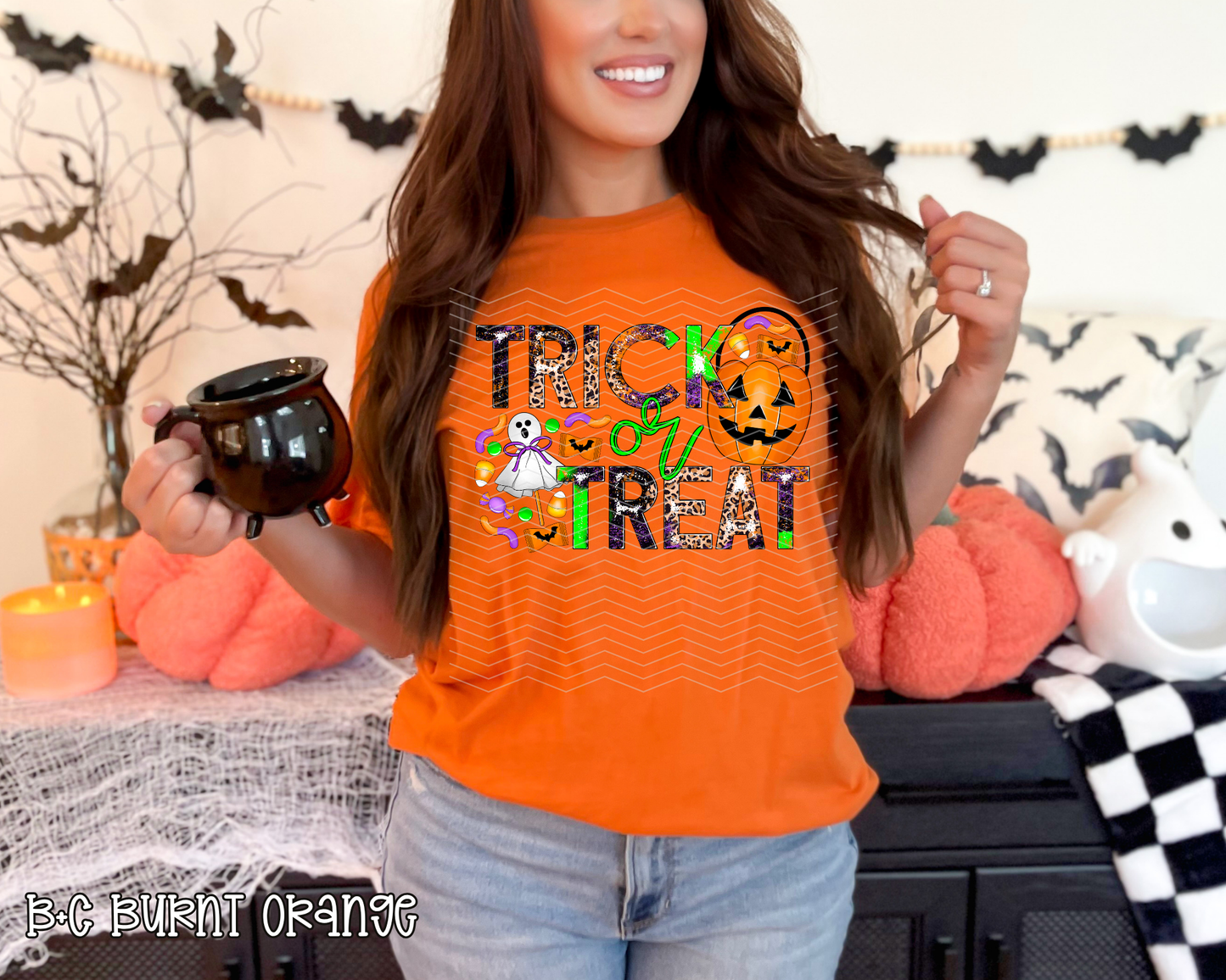 Trick or Treat Candy Leopard DTF TRANSFER