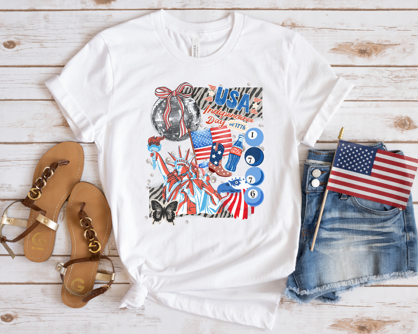 USA Zebra Collage