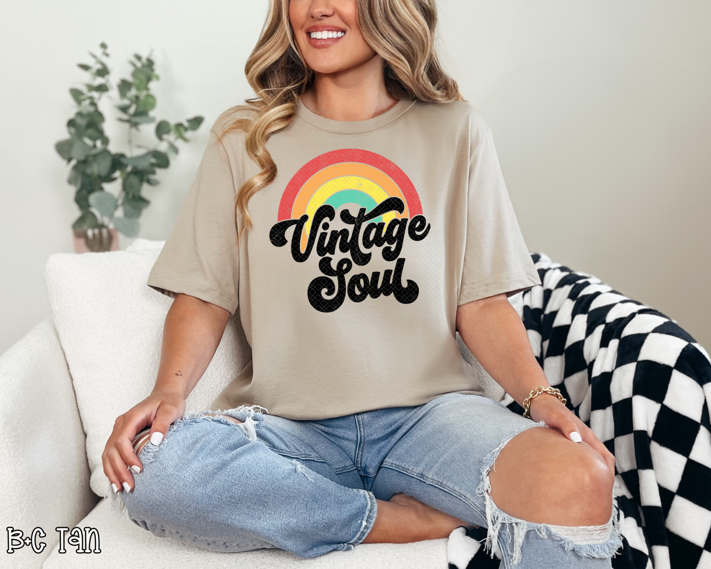 Vintage Soul Retro Rainbow DTF TRANSFER