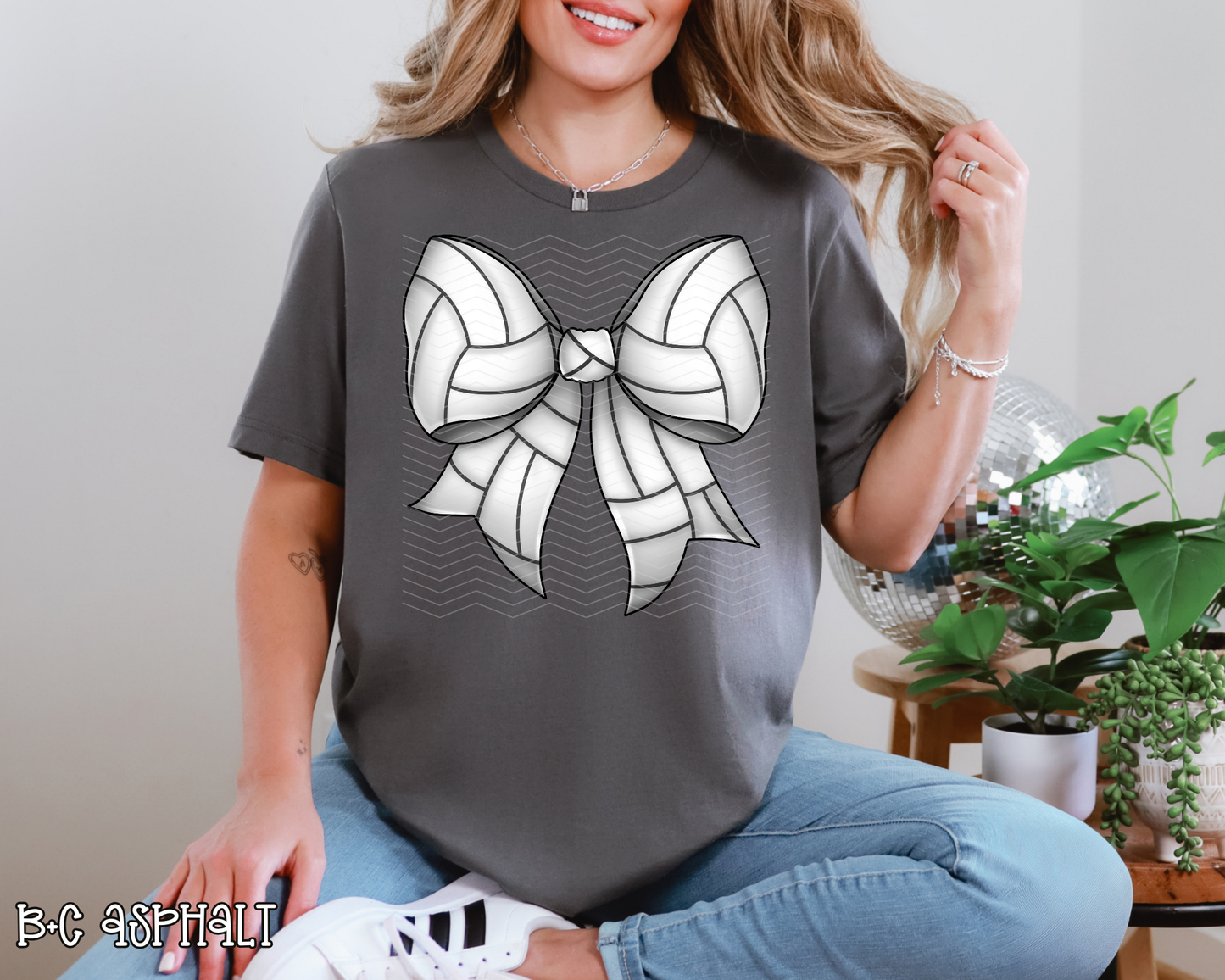 Volleyball Bow DTF TRANSFER