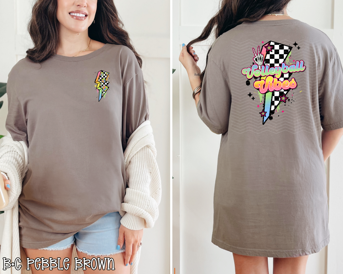 Volleyball Vibes Lightning | 2 Options | DTF TRANSFER