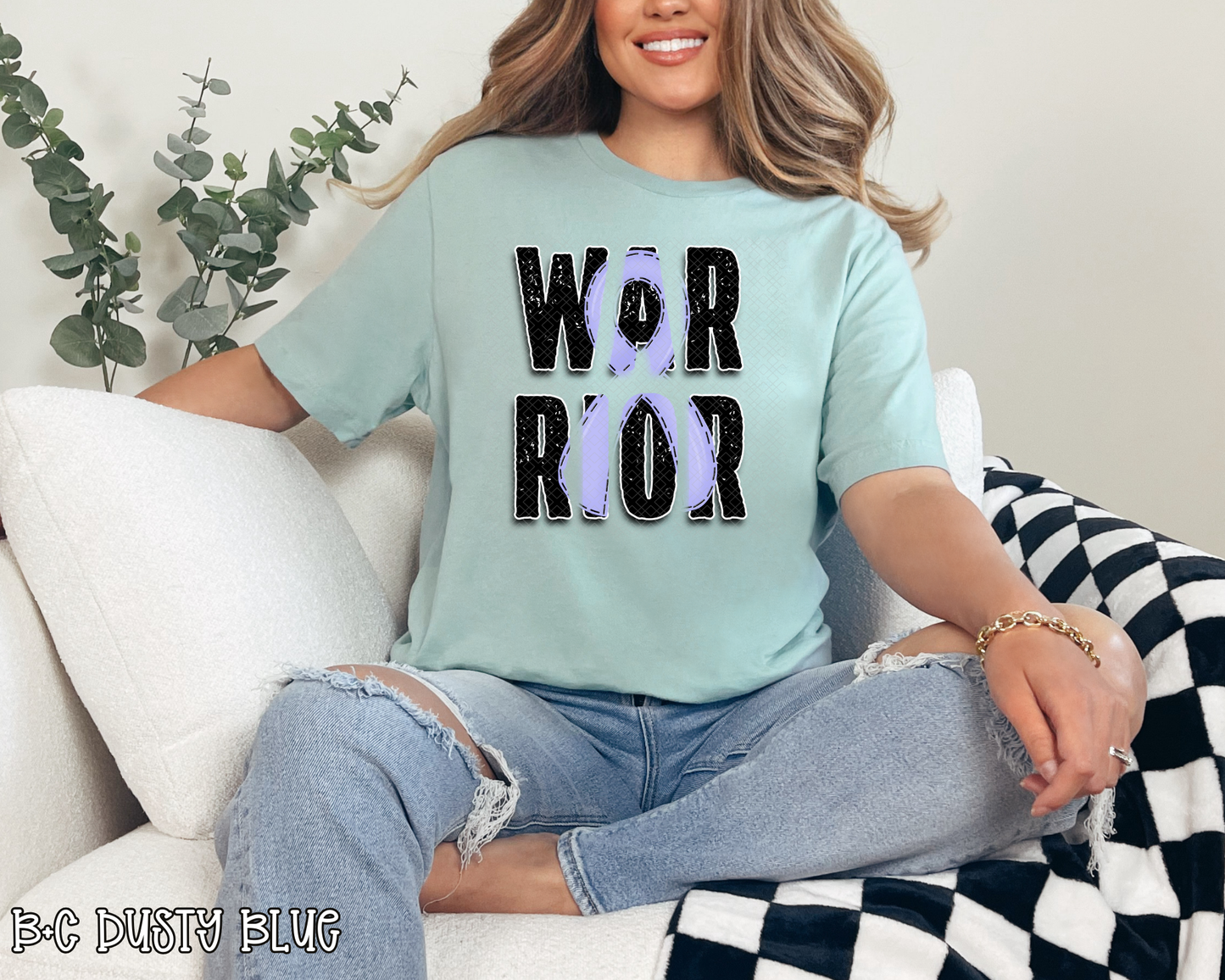 Warrior Lilac Ribbon DTF TRANSFER