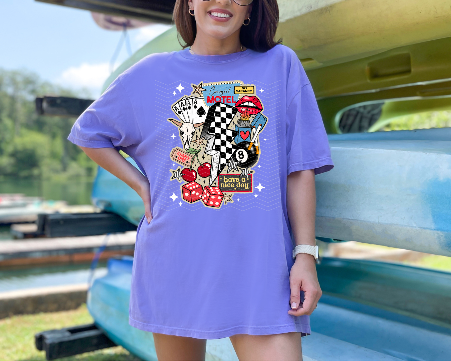 Western Collage Stars DTF TRANSFER