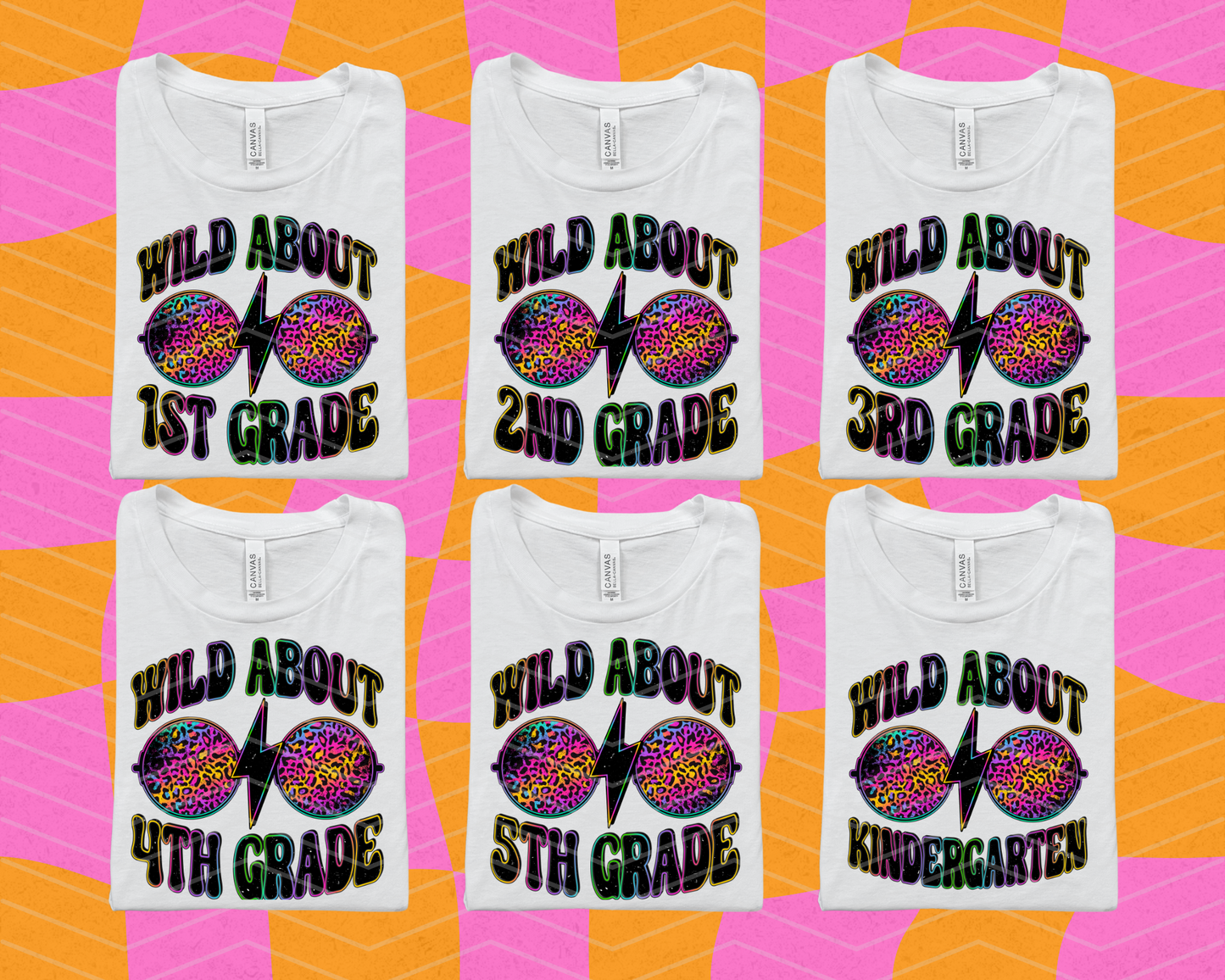 Wild About Grades Rainbow Leopard DTF TRANSFER