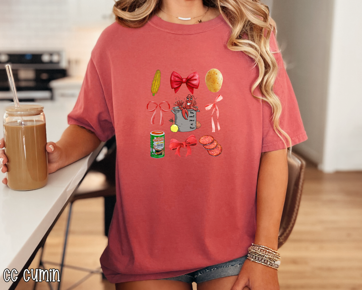 You Want Some of This Crawfish Collage DTF TRANSFER